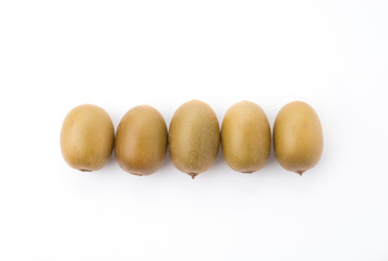 Golden Kiwi fruit isolated on white background