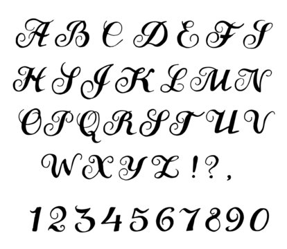 Font calligraphy