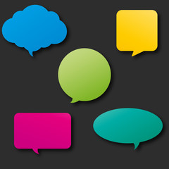 bulle de dialogue,réseau social