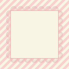 Vintage greeting card, invitation, template for design