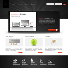 Website Template, Vector illustration.