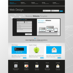 Website Template, Vector illustration.