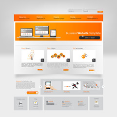 Website Template Vector Illustration. Eps 10