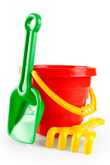 Baby toy bucket and shovel rake
