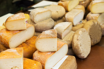  cheese   at market counter