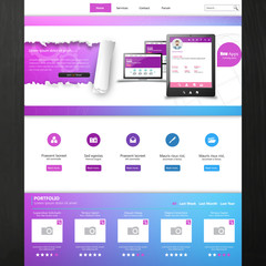 Website Template Vector DEsign