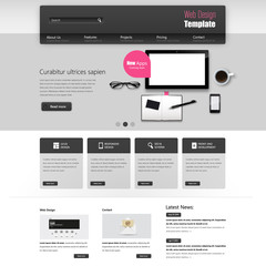 Website Template Vector DEsign