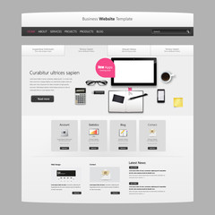 Website Template Vector DEsign