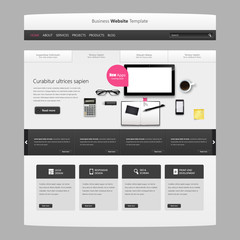 Website Template Vector DEsign