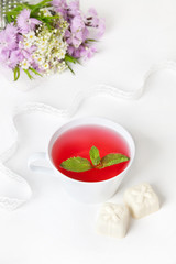 Tea and white chocolate