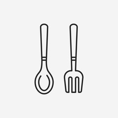 Spatula line icon