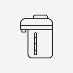 Electric kettle line icon