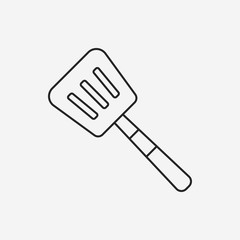 Spatula line icon