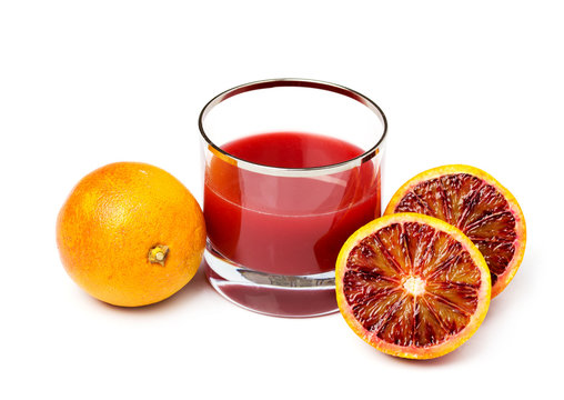fresh and delicious orange jouce over white