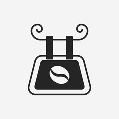 coffee shop sign icon