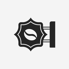 coffee shop sign icon