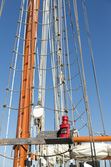 Obraz premium lantern sailboat