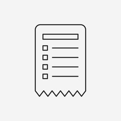 shopping list line icon