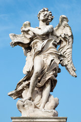 Fototapeta na wymiar Rome - Angel with the superscription by Gian Lorenzo Bernini 