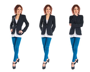 Obraz premium happy redhead girl