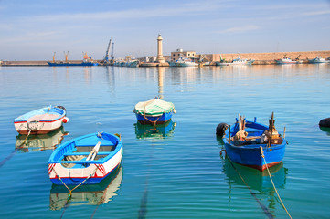 Panoramic view of Molfetta. Puglia. Italy. 