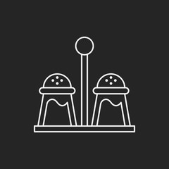 sauce bottle line icon