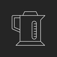 Electric kettle line icon