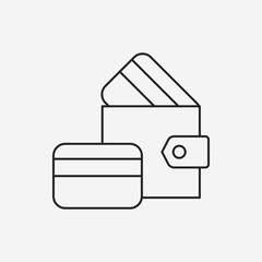 wallet line icon