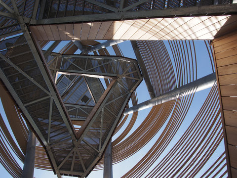 Int&eacute;rieur d'une tour d'observation