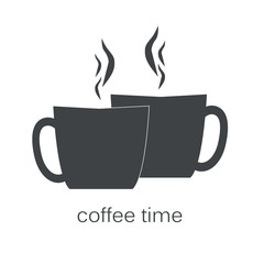 coffee time over background