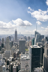 Fototapeta na wymiar New York City Manhattan City Skyline