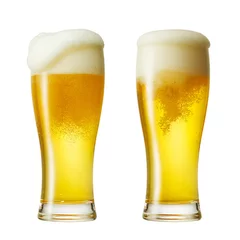 Crédence de cuisine en verre imprimé Bière Deux bières