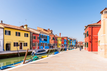 Fototapeta na wymiar Ile de Burano à Venise, Italie