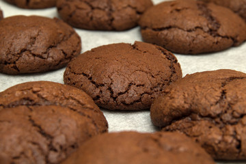 freshly made choocolate cookies