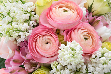 Spring flowers background