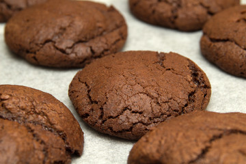 freshly made choocolate cookies