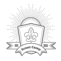 emblem (logo) Scout camp