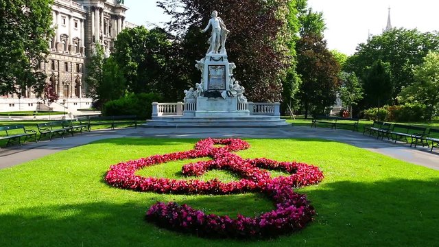 Mozart Denkmal Wien Burggarten
