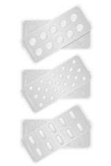 medical pills in package for treatment vector illustration