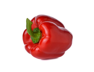 red bell pepper on white background