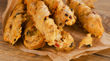 Homemade BreadSticks with cheese