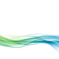 Smooth Abstract halftone wave modern layout