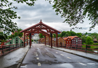 The bridge over the river at Trodheim