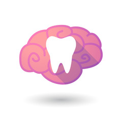 Brain icon with a tooth