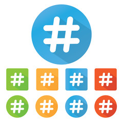 Obraz premium Hashtag icon