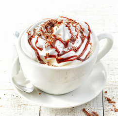 cup of coffee with whipped cream