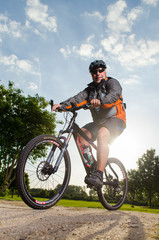 Fototapeta premium mountainbiker