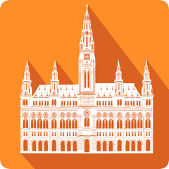 Naklejka premium a symbol of Austria, vector illustration