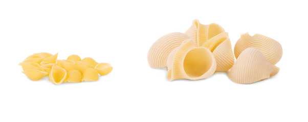 Uncooked italian pasta.