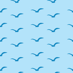 Seagulls are flying